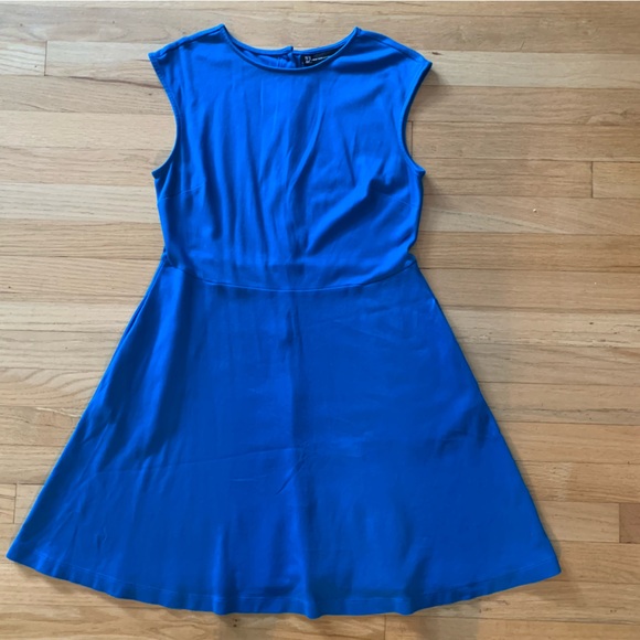 NY & Co Blue Summer Fit and Flare Blue Dress - Medium - Picture 1 of 12